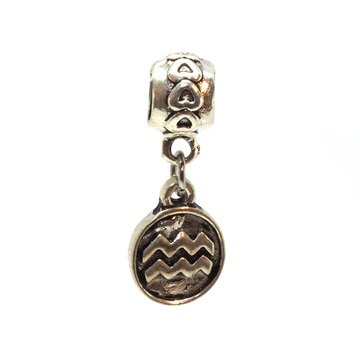 Pendentif Verseau En Argent Massif Vintage - Occasion, Signe Du Zodiaque