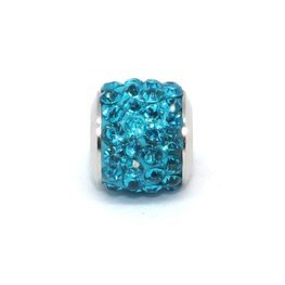 Espaceur strass turquoise 